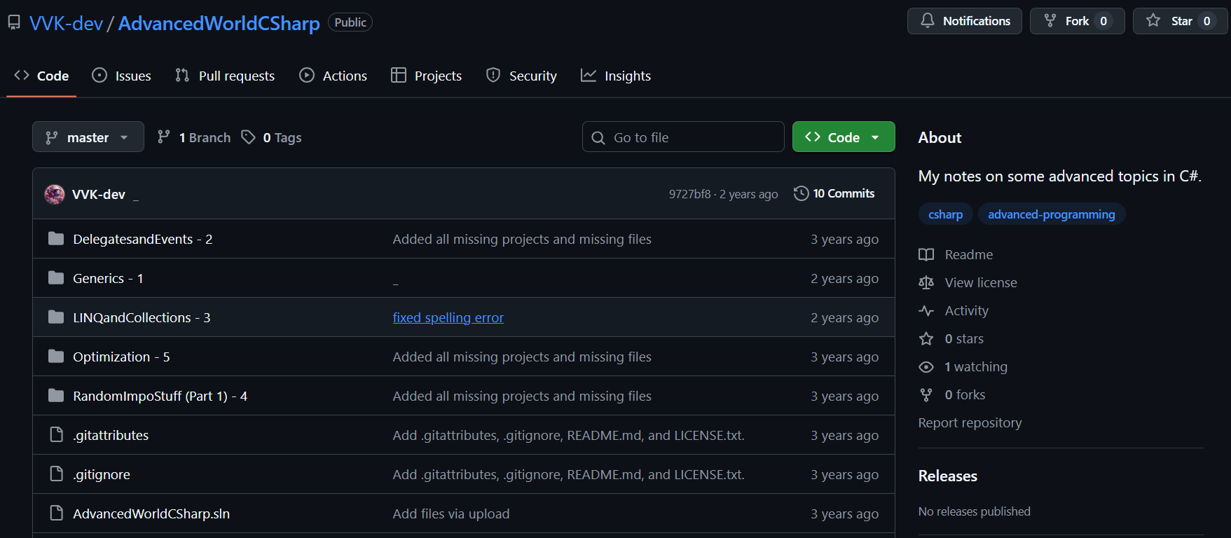 AdvancedWorldCSharp Github Image